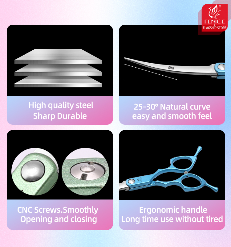 Fenice 6.5 Inch Professional D - огляд і ціна Grooming Scissors