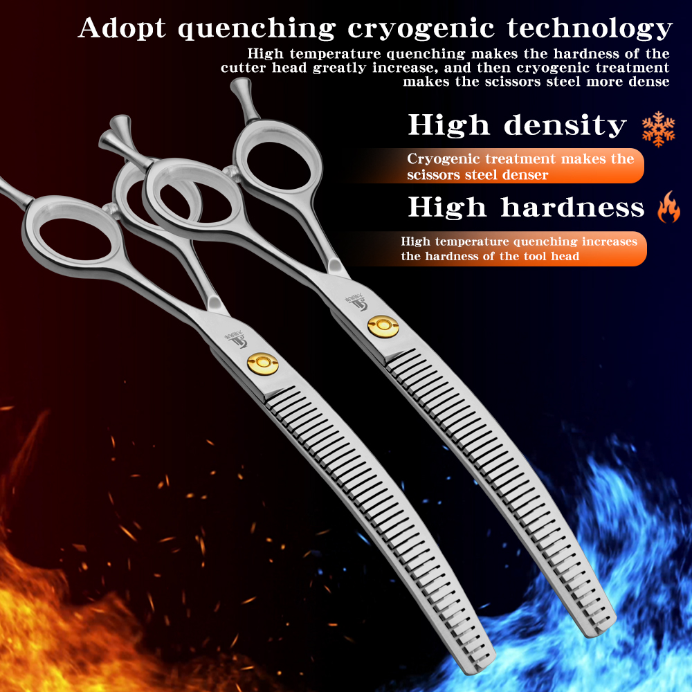 Refinement Curved Teeth Scisso - огляд і ціна Grooming Scissors