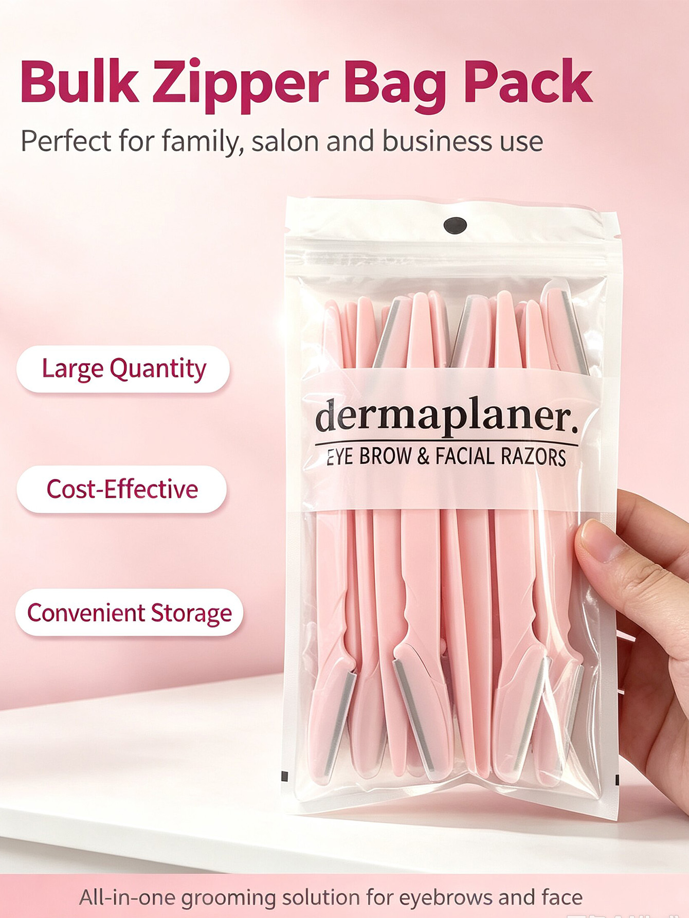 Bottled Eyebrow Razor Set, wit - огляд і ціна Body Trimmer