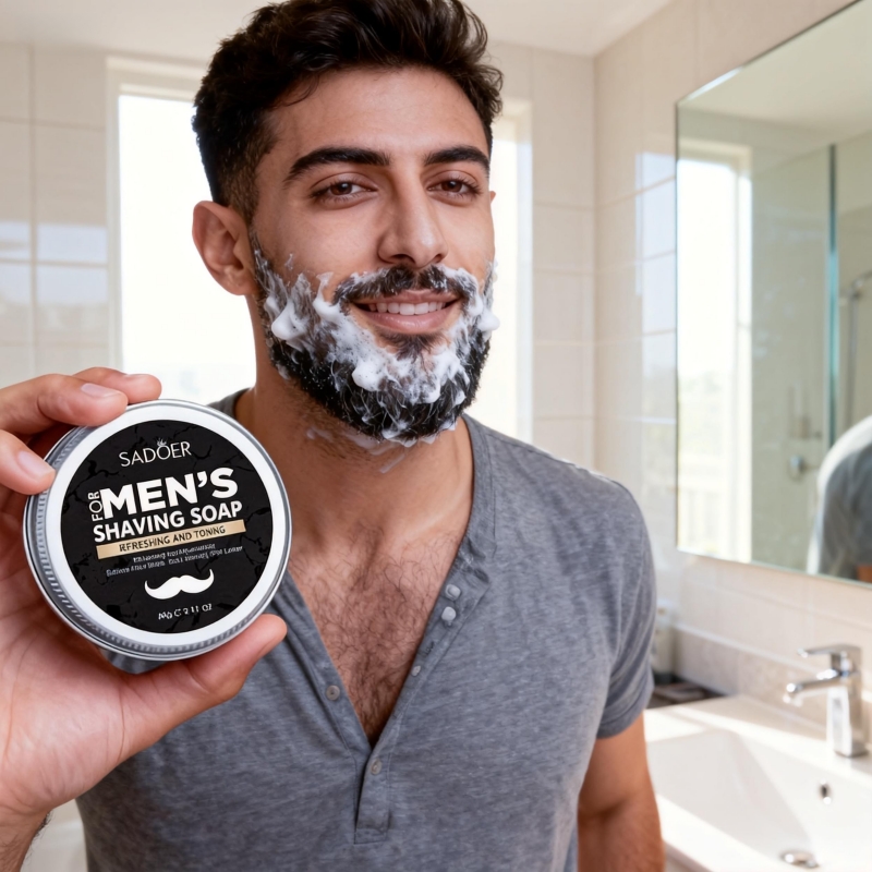 60g Men's Shaving Soap Contain - огляд і ціна Beard Oil