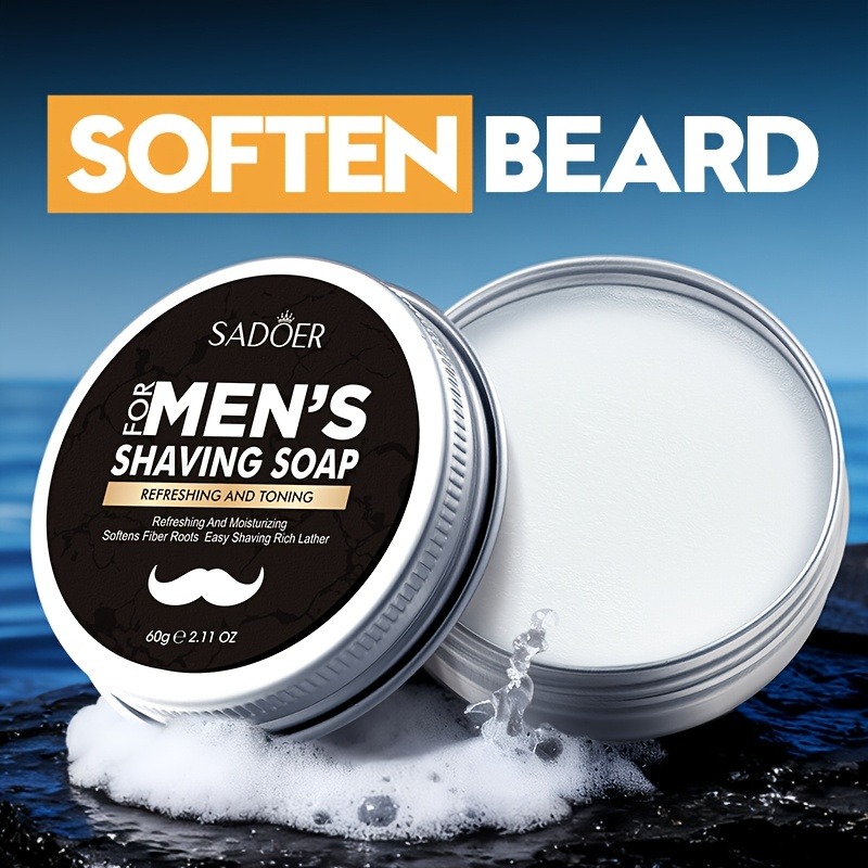 60g Men's Shaving Soap Contain - огляд і ціна Beard Oil
