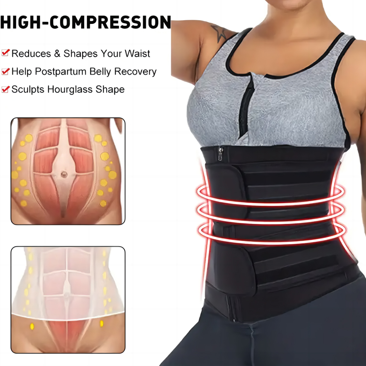 Women Waist Trainer Belt Doubl - огляд і ціна Body Trimmer