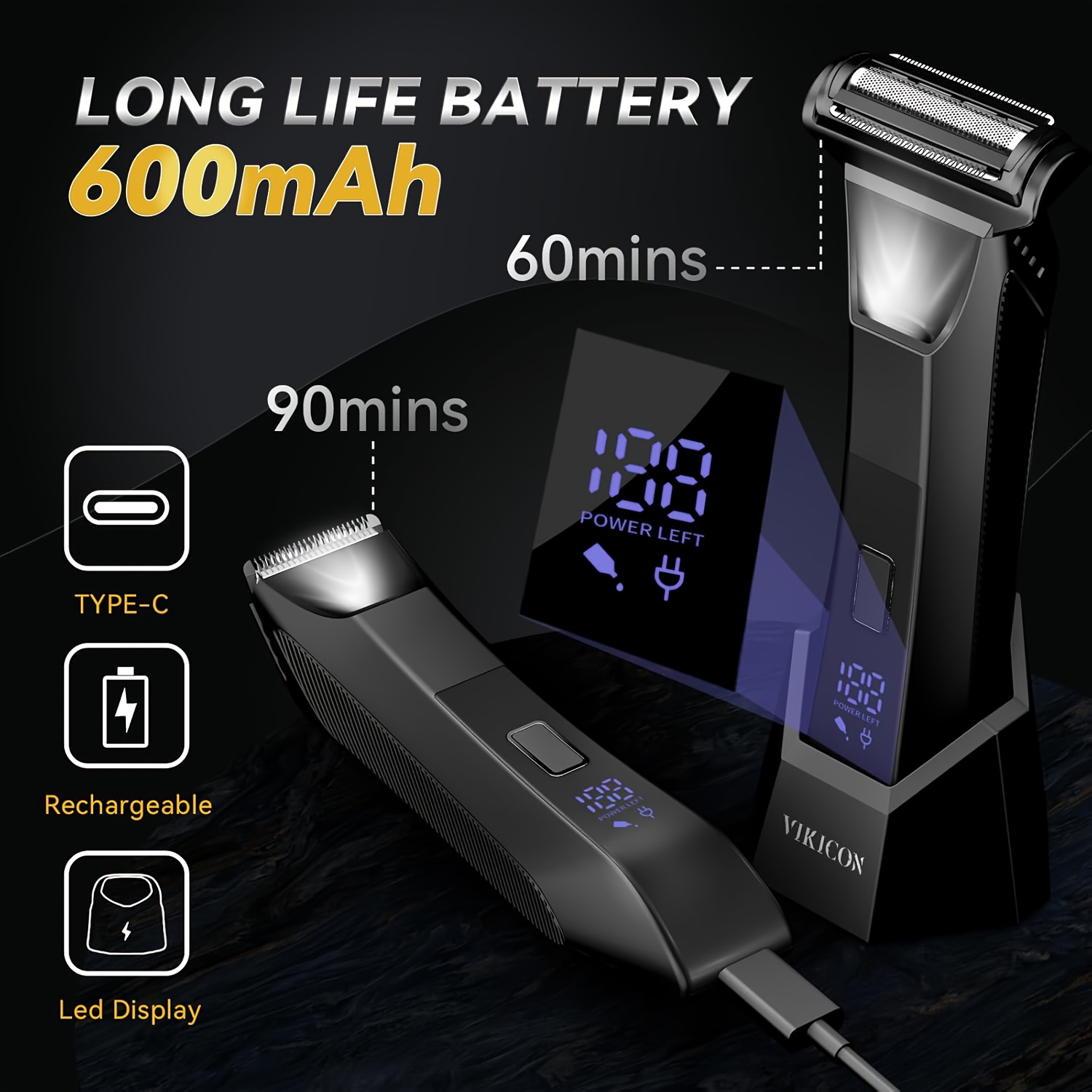 Mijia Youpin 2 in 1 Electric H - огляд і ціна Mens Grooming Travel Kit