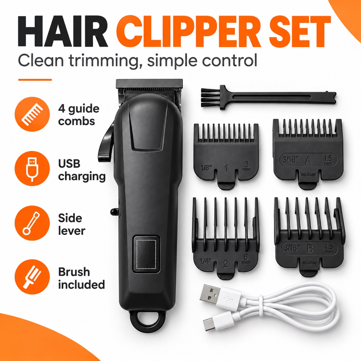 Electric Hair Clipper and Shav - огляд і ціна Grooming Kit