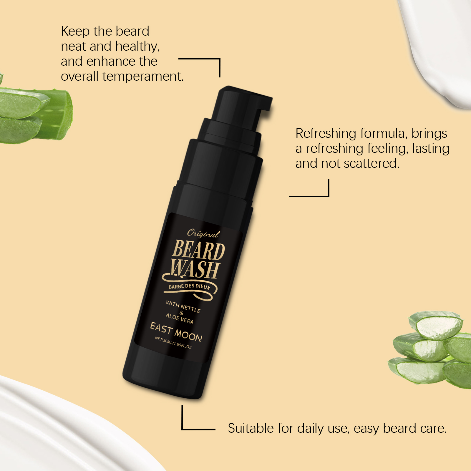 50ML Men Bubble Beard Wash Gel - огляд і ціна Beard Oil