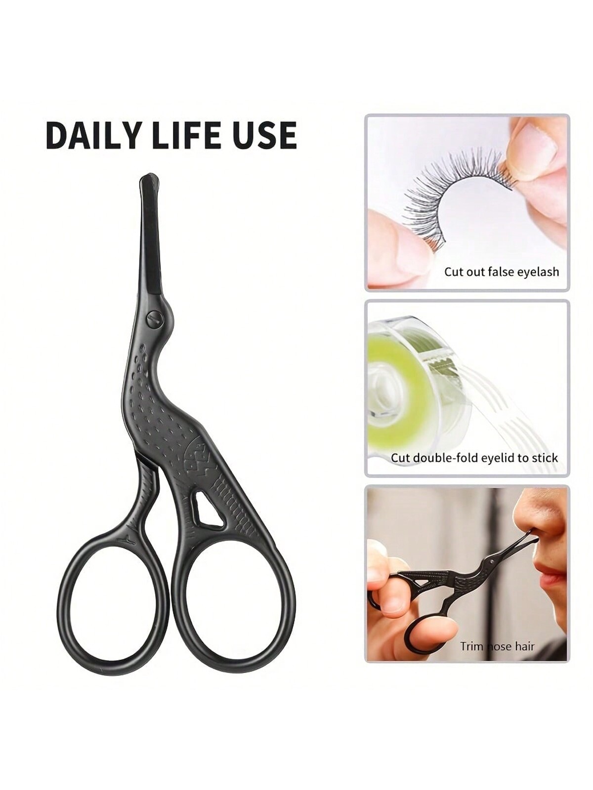 Nose Hair Scissors, Stainless  - огляд і ціна Nose Trimmer