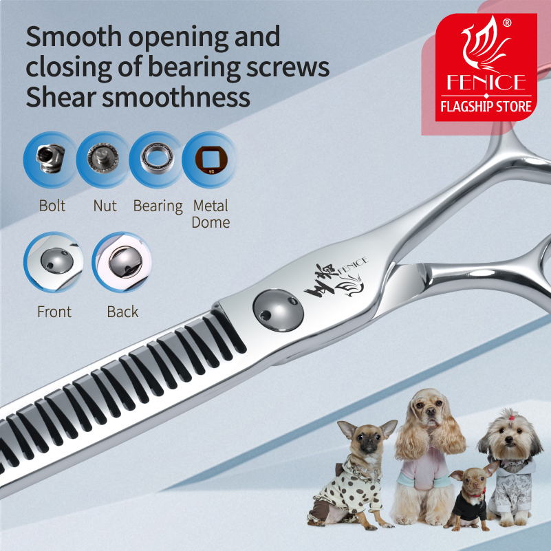 Fenice 7 Inch 3D Gradient Trac - огляд і ціна Grooming Scissors