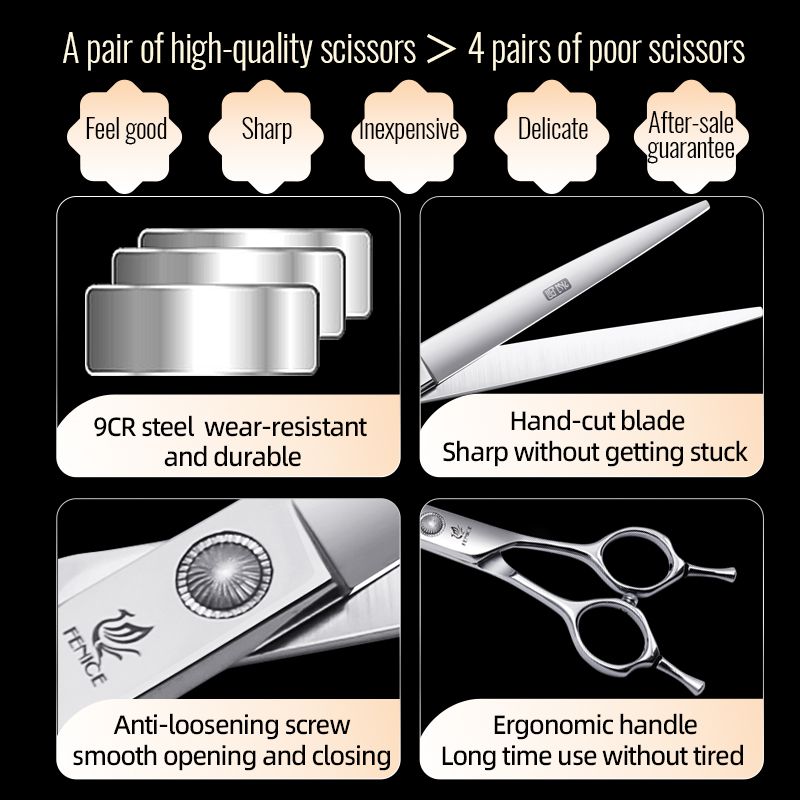 Fenice 6//6.5/7/7.5 Inch Profe - огляд і ціна Grooming Scissors